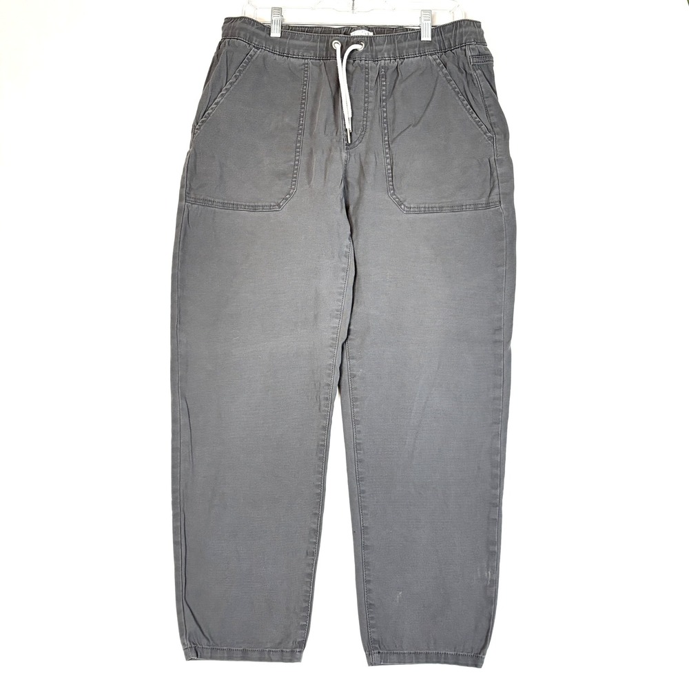 Time and Tru Grey Jogger Pants Womens Medium 8-10 Elastic Drawstring